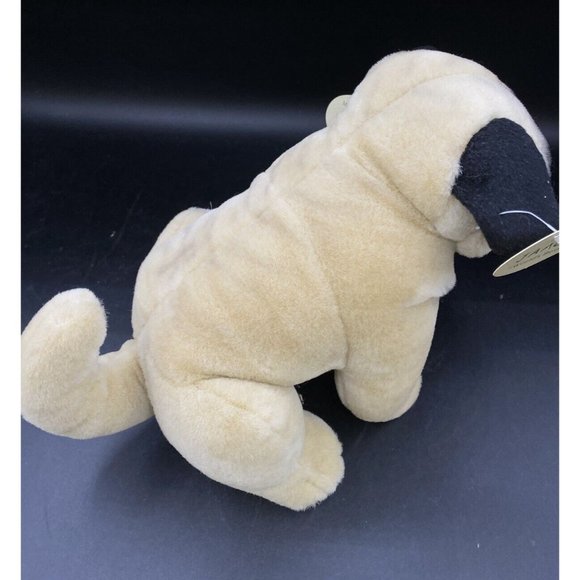 Jaag Pug Puppy Dog Plush Toy 2019 Doggie Tan & Black NWT - Picture 10 of 16